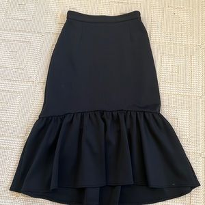 ASOS size 8 black high low skirt